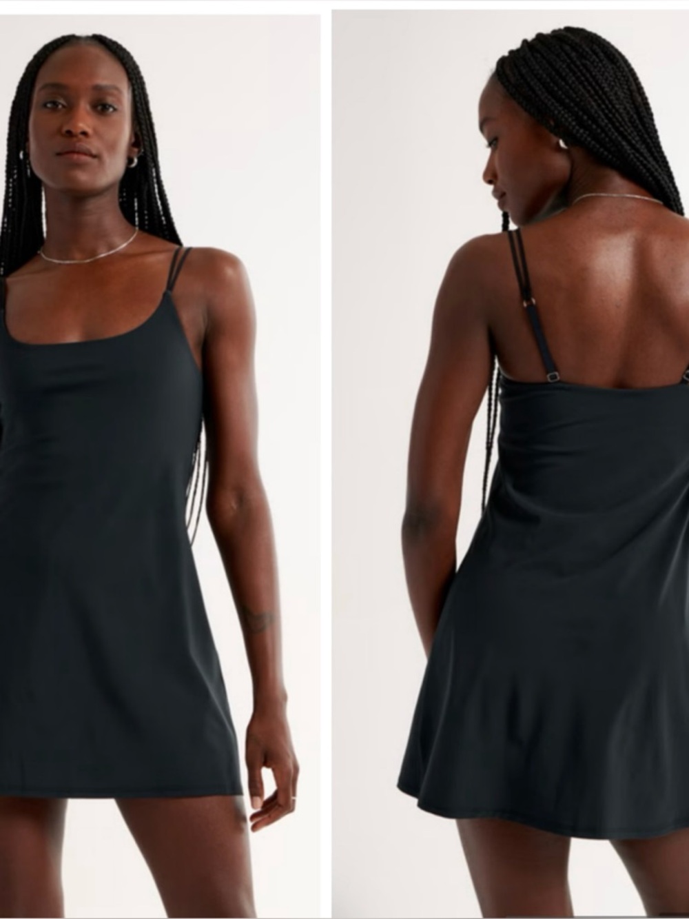 Abercrombie & Fitch Active Traveler Mini Dress in Black Size XXL